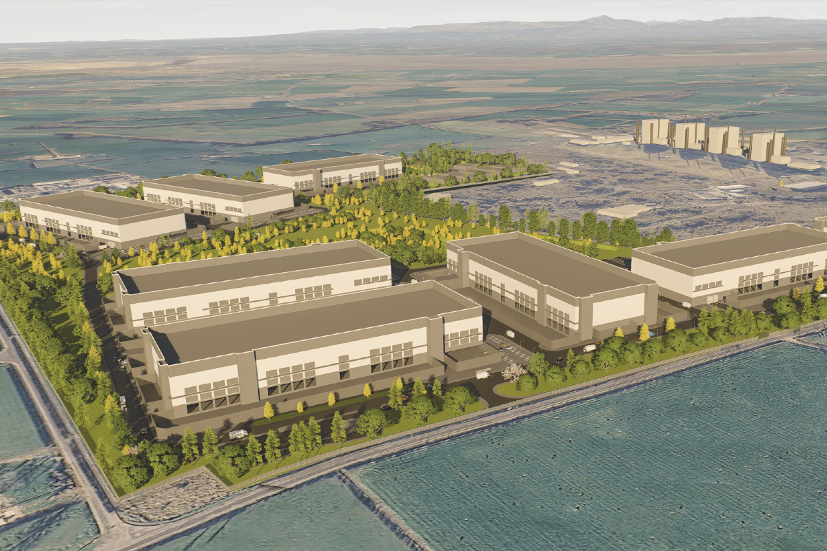 Rendering of the proposed CX Technology Campus at the former Chapelcross nuclear site